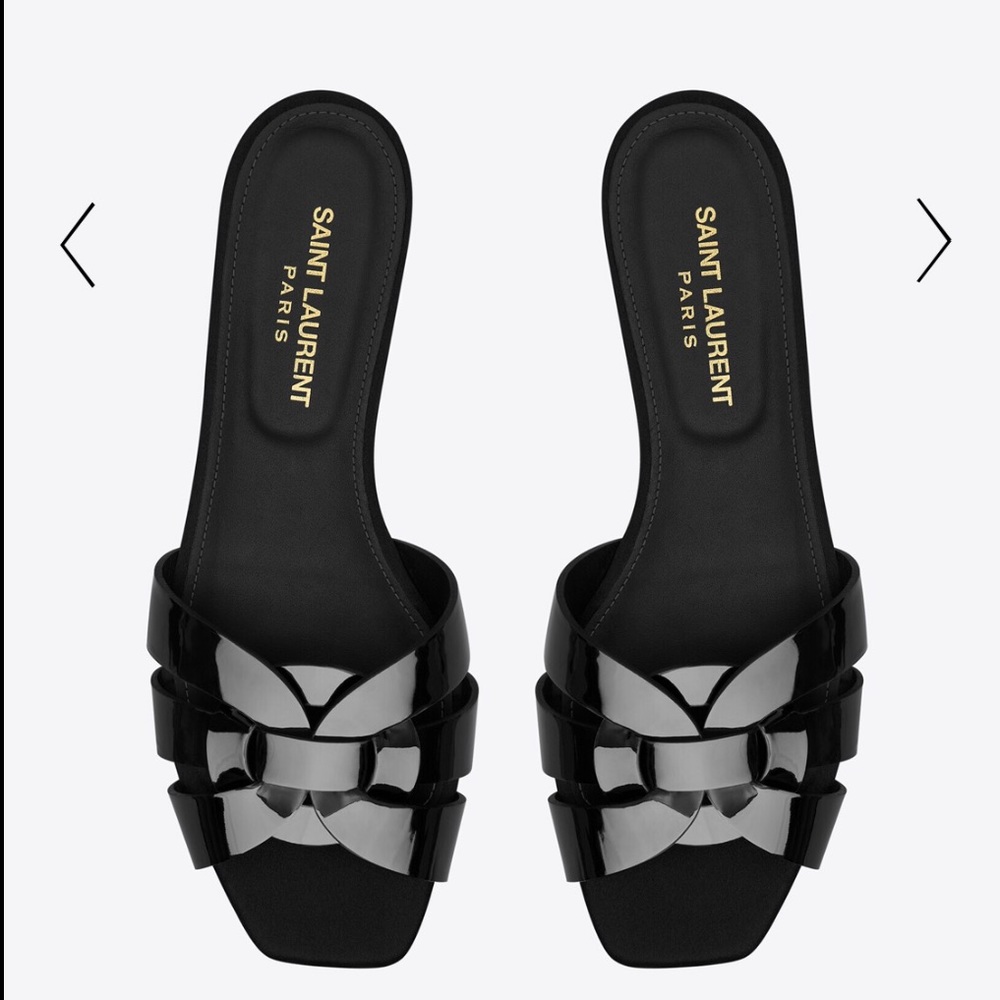 SAINT LAURENT
NU PIEDS TRIBUTE MULES size 37